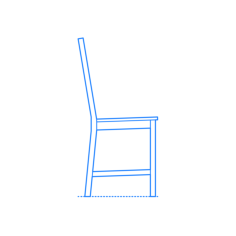 Furniture Side Chairs Ikea Stefan Chair Outline Svg Vector, Free Vectors File